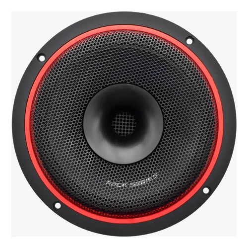 2 Medios Rango Con Driver De 8'' 1200w Rockseries Rks-r80ost