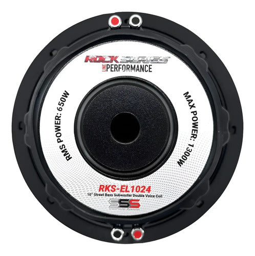 Subwoofer De 10' Doble Bobina 650w Rms Rockseries Rks-el1024