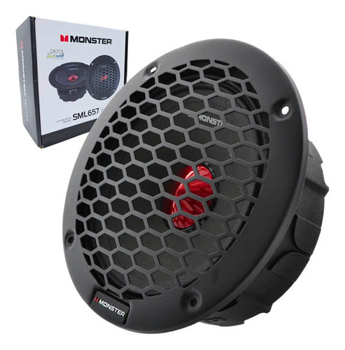 Medio Rango 6.5' 400w Rms 1 Vía Open Show Monster Sml657
