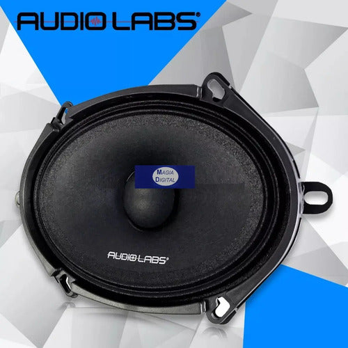 Un Medio Rango 5x7 250w. Rms Open Show Audiolabs Adl-57mr2 Color Negro