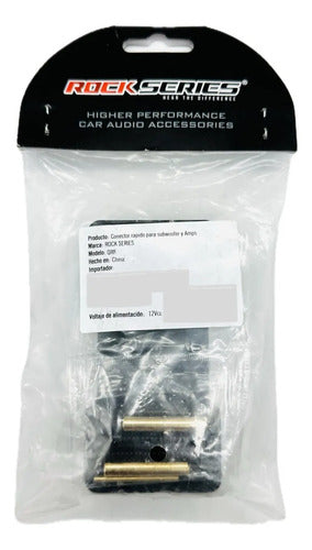 Conector Rápido Cajon Subwoofer Amplificador Rockseries Qr8