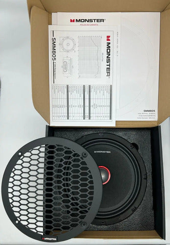 Par De Medios Rangos De 8'' 450w. Rms 8 Ohms Monster. Smm805