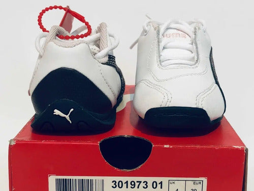 Tenis Puma Pace Cat X Niño/a Blanco Con Café Y Rosa 30197301