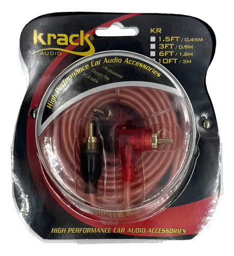 Cable Rca De 3mt. 2 Canales Libre De Oxigeno Krack Kr-10ft