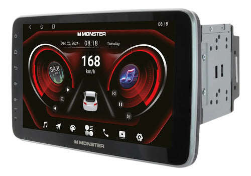 Estéreo Con Pantalla Monster Had310-d9 Con Bluetooth Color Negro