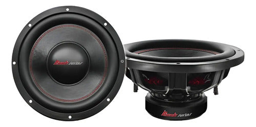 2 Subwoofers De 10'' 650w. Rms 4+4 Ohm Rockseries Rks-el1024 Color Negro