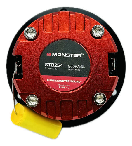 2 Tweeter 3 Pulgadas 450w Rms Monster Stb254