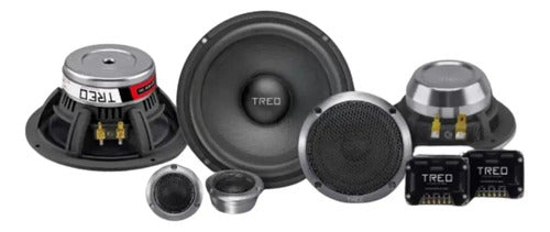 Set De Medios Premium 6.5  3 Vias 300w Rms Treo Stage65.3sq