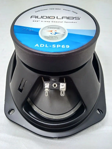 Par De Bocinas 6x9 4 Vias 70w. Rms 350max Audiolabs Adl-sp69