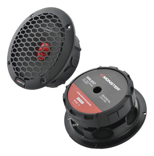 Medio Rango 6.5' 400w Rms 1 Vía Open Show Monster Sml657