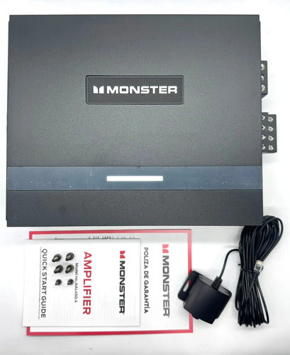 Amplificador Clase D 4 Canales 3200w Rms 1o Monster Aal800.4