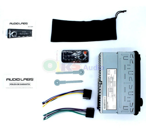 Autoestéreo Audio Labs Multi Color App/bt/usb 50wx4 Adl530bt
