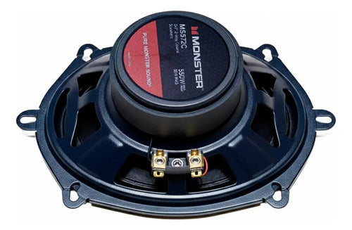 Par Bocinas Coaxiales 5x7 2 Vias 55w Rms 4ohm Monster Ms572c