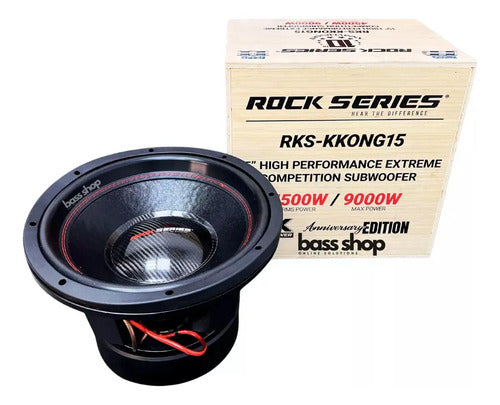 Subwoofer 15 Rock Series Anniversary Rks-kkong15 9000w Kong Color Negro