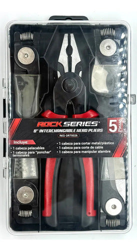 5 Pinzas En 1 Poncha Pela Corta Metal Rockseries Rks-dr70026