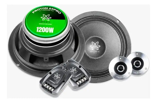 Set De Medios 6.5 2 Vías 300w. Rms Spl Atomic Proton65pro