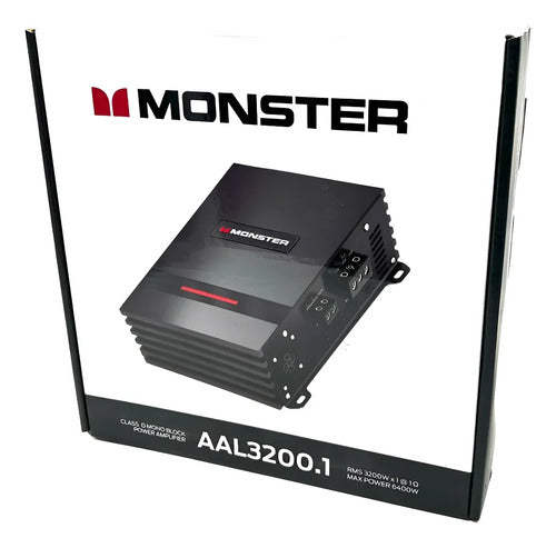 Amplificador Clase D 1 Canal 3200w Rms 1 O Monster Aal3200.1