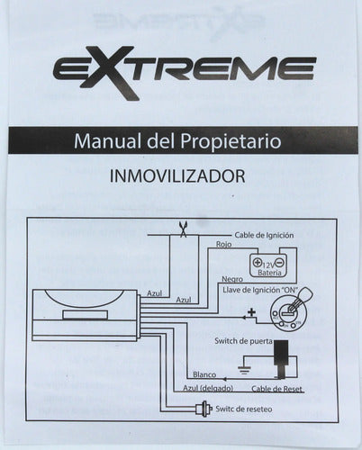 Inmovilizador Anti Asalto Bloqueo De Motor Extreme Ex-hijack