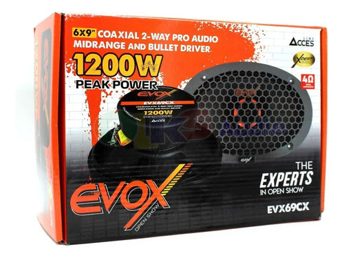 Medio Rango 6x9 300w Rms 8 Ohms Open Show Evox Acces Evx69cx