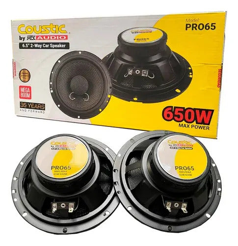 Par Bocinas De 6x5 Pulgada 2 Vias 65 Watts Rms Coustic Pro65
