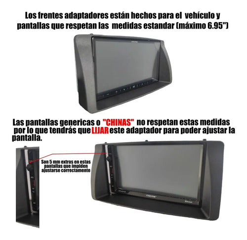 Frente Adaptador Vwk1015 Golf Jetta Clasico A4 99-07 2 Din Negro