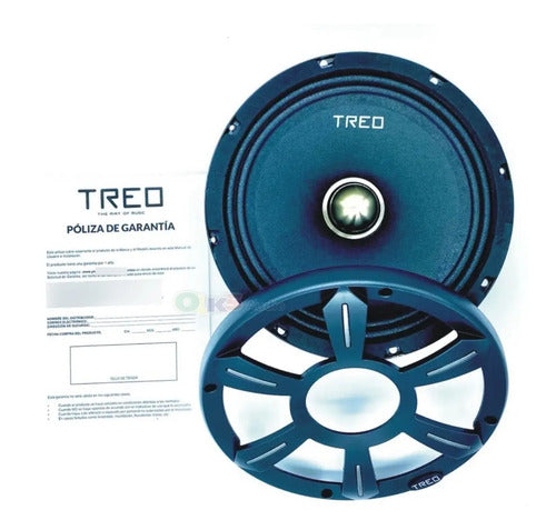 2 Medios D 8 Pulgadas Open Show 350w Rms 8 Ohms Treo Open8xr