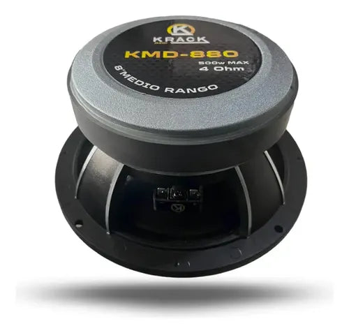 Par Medio Rango Krack Audio 8 Kmd-880 250w Rms/500w Max Color Negro