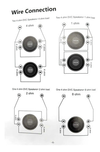 Subwoofer De 10'' Doble Bobina 900w Rms Audiolabs Adl-sw10os