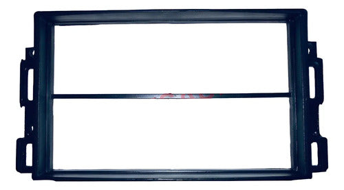 Frente Adaptador Con Bisel Y Guantera Para Autoestereos De 1 O 2 Din Para Chevrolet Aveo 2