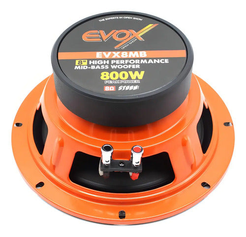 1 Medio Bajo De 8'' 400 Watts Rms 8 Ohms Evox Storm Evx8mb