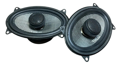 Par De Bocinas Coaxial Music46 Treo 4x6 PuLG 450w Max Negro