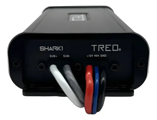 Amplificador Mini Marino Mono 1 Canal 500w Rms Treo Shark1 Color Negro
