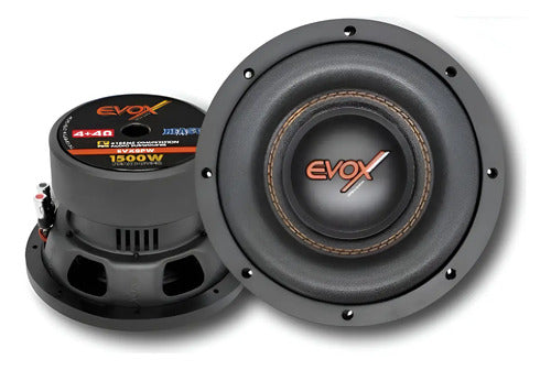2 Subwoofer 8 Doble Bobina 750w Rms 4+4 Ohms Evox 2-evx8pw