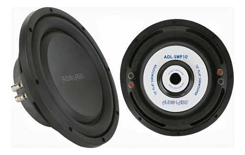 Subwoofer Plano 10'' 1000w. Max 4+4 Ohms Audiolabs Adl-swp10