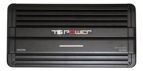 Amplificador 4 Canales 720w Rms Marca Nesa Te-4150 Para Carro Y Camioneta Negro