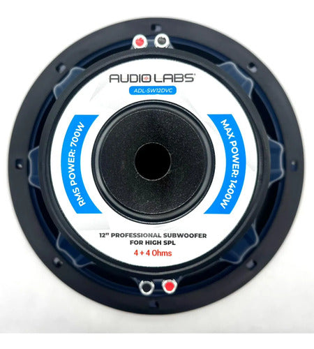 Subwoofer De 12 700w Rms Spl Open Show Audiolabs Adl-sw12dvc
