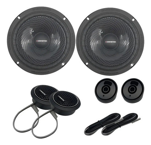 Set De Medios Monster Spd654lat 6.5 PuLG 2 Vías 800w Max