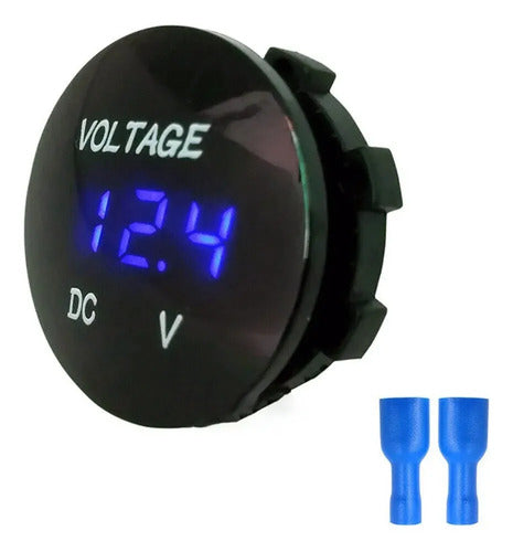 Voltimetro Digital Azul Tipo Socket Rock Series Rks-dv210