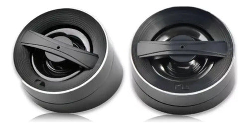 Par Tweeter 1.5 PuLG. 15w. Rms Crossover Nakamichi Nse-t131 Color Negro