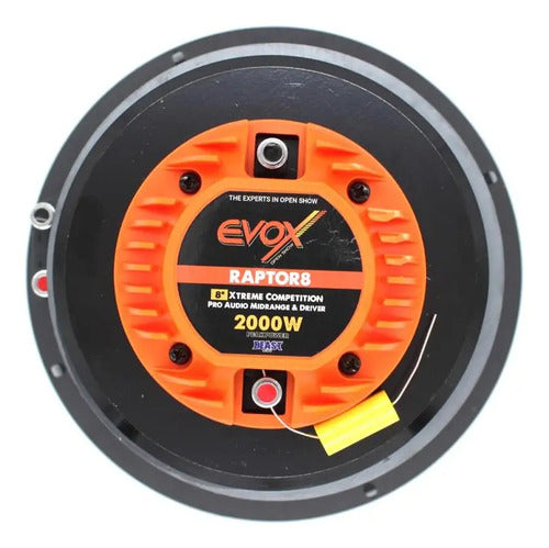 Medio Rango Con Driver De 8'' 1000w. Rms 8 Ohms Evox Raptor8