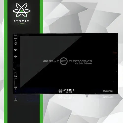 Estereo Pantalla Atomic Atom7ac 7 PLG 2 Din Car Play Color Negro