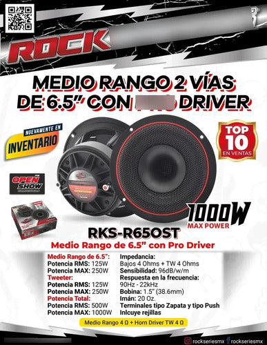 Rock Series Rks-r65ost 6.5   Negro