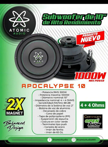 Atomic Audio Precisión Bass Apocalypse10 10