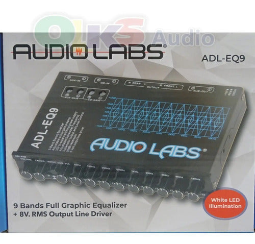 Ecualizador Parametrico De 9 Bandas 8v. Audiolabs Adl-eq9
