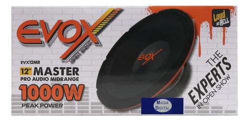 1 Medio Rango De 12 500w. Rms 8 Ohms Open Show Evox Evx12mr