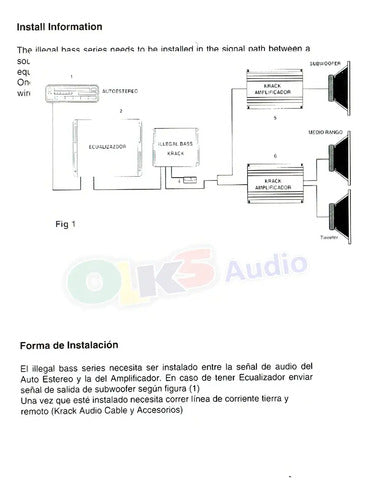 Epicentro Restaurador De Bajos C/ Control Remoto Krack Kb-10