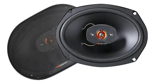 Par De Bocinas 6x9 4 Vias 500 Watts 50 Rms Nakamichi Nse6907 Color Negro