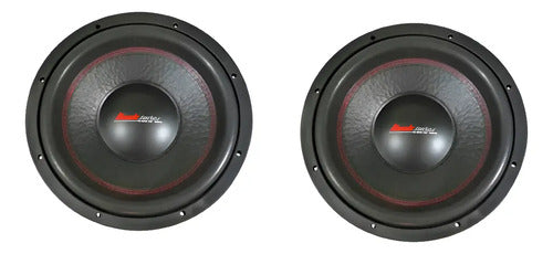 2 Subwoofers 12'' 1250w. Rms C/u 4ohms Rockseries Rks-1204os