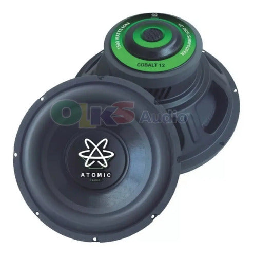 Subwoofer De 12 750 Watts Rms 4 Ohms Atomic Audio Cobalt 12 Color Negro