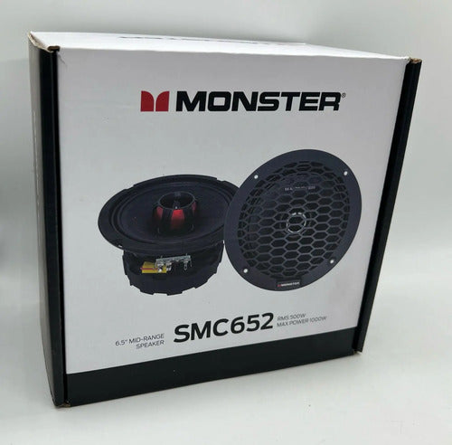 Par D Medios Rangos Coaxiales 500w Rms 8 Ohms Monster Smc652